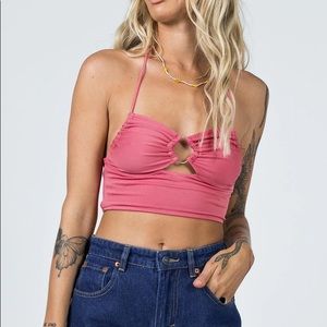 Princess Polly Pink Crop Top